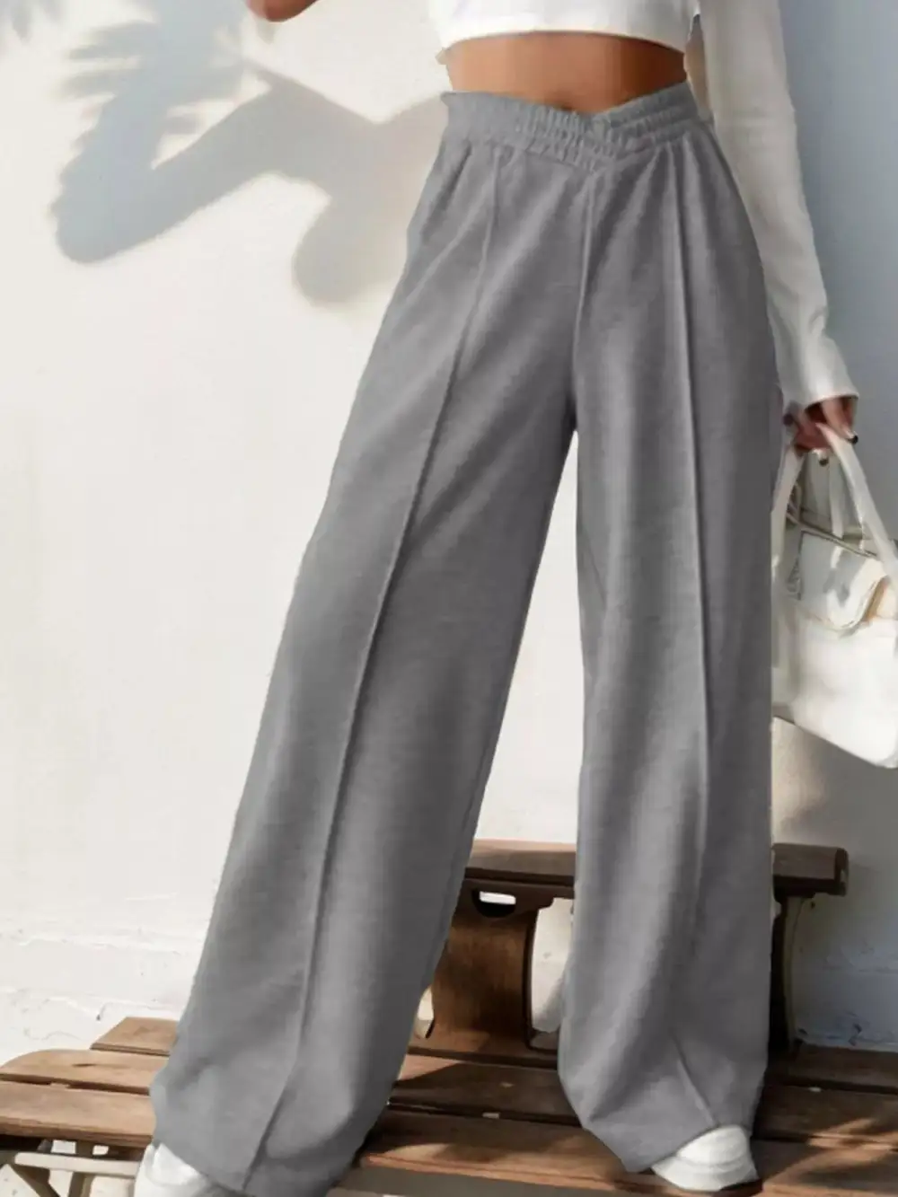 Wide Leg High Waist Everyday Versatile Pants