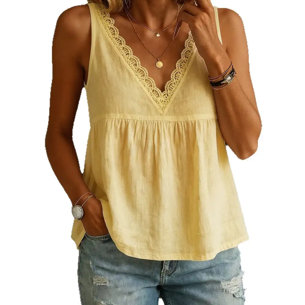 Delicate Detail Lace Airy Blouse