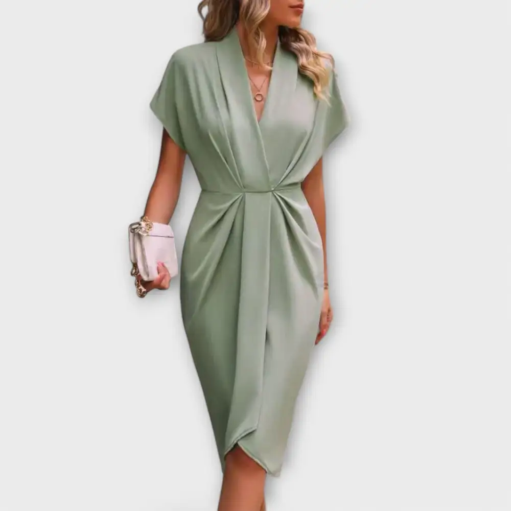 Wrap Flowing Casual Dress