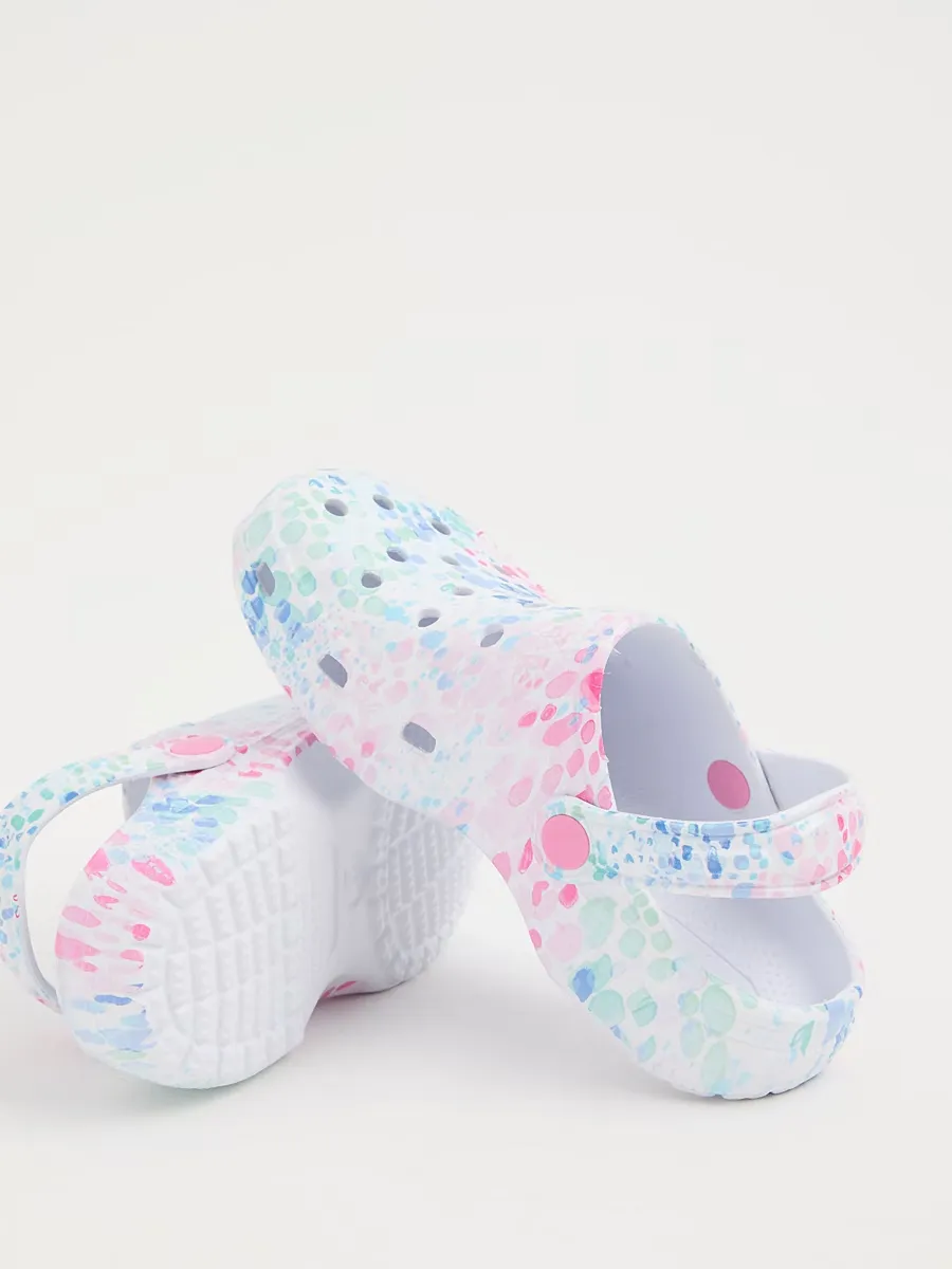 Paint Splatter Clogs