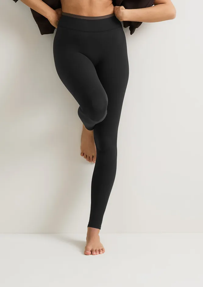 Contrast Panel High Waist Leggings