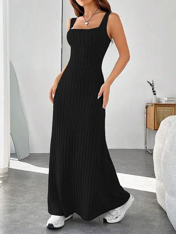 Loose Spaghetti Neck Maxi Dress