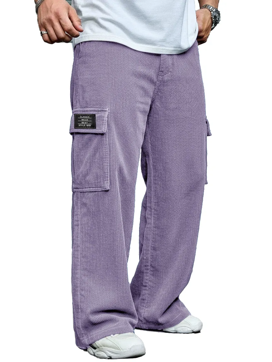 Corduroy Pocket Relaxed Trousers