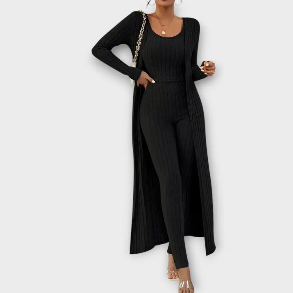 Cardigan Long Sleeve Matching Set