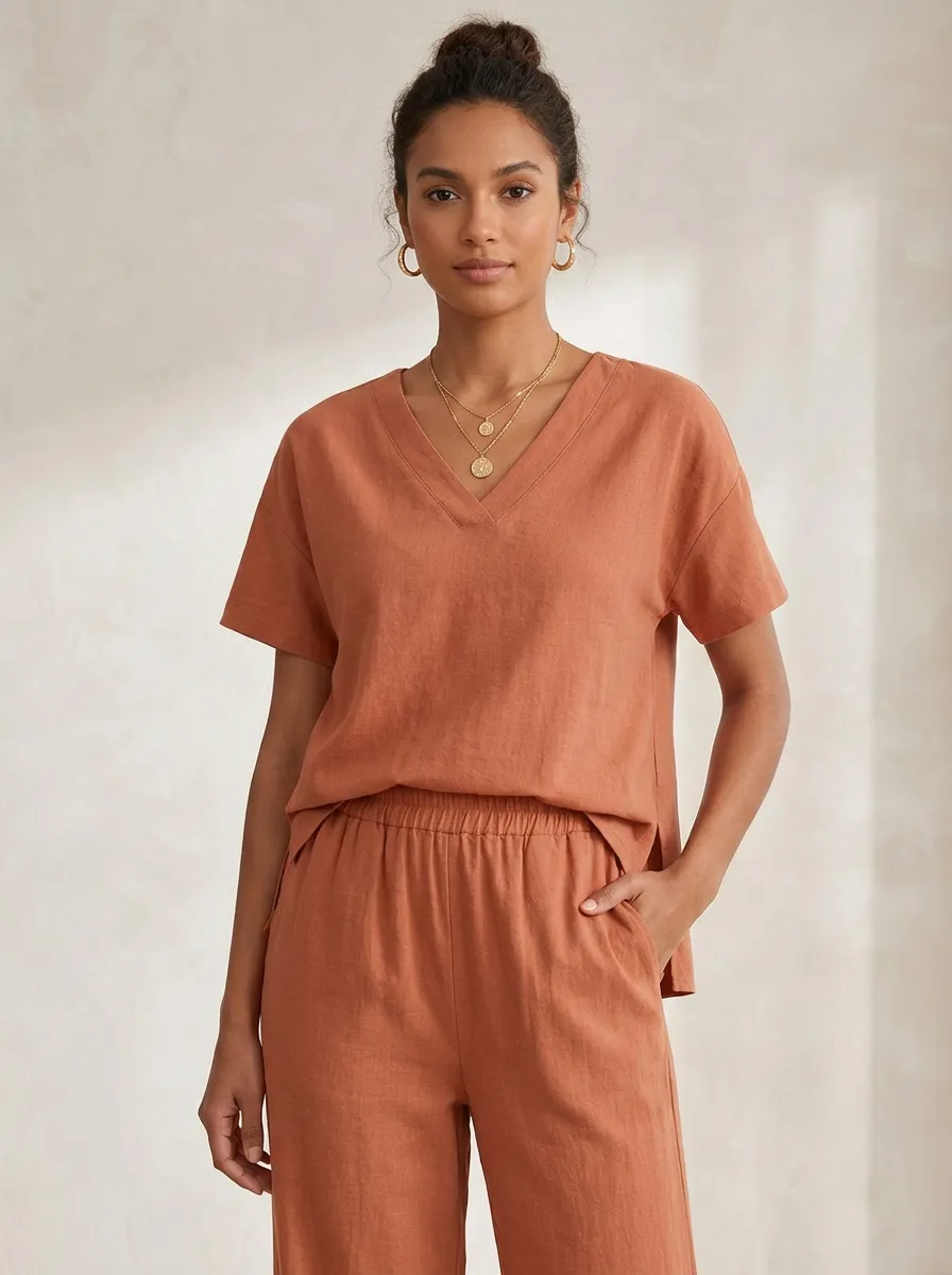 Everyday Layered Women's V-Neck Shirt