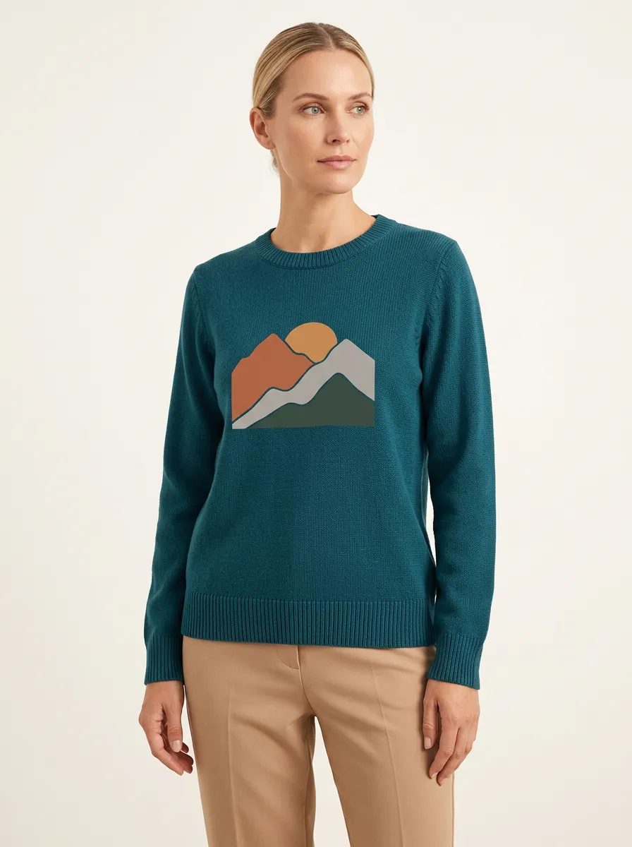 Women's Mountain Graphic Crewneck Sweater