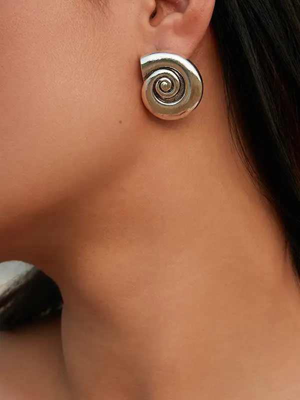 Balanced Nature-Inspired Accent Earrings