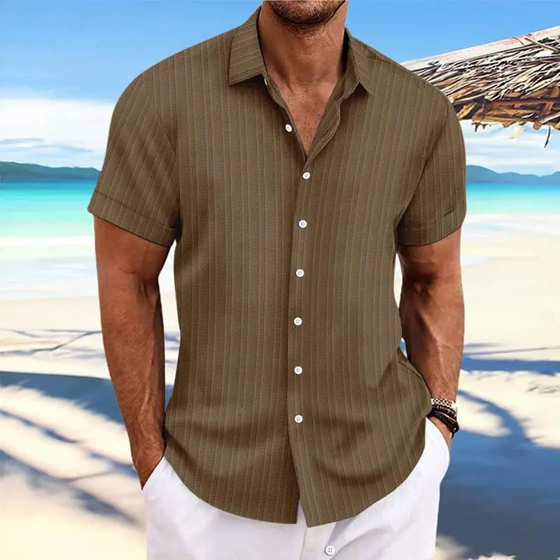 Striped Button Cotton Shirt