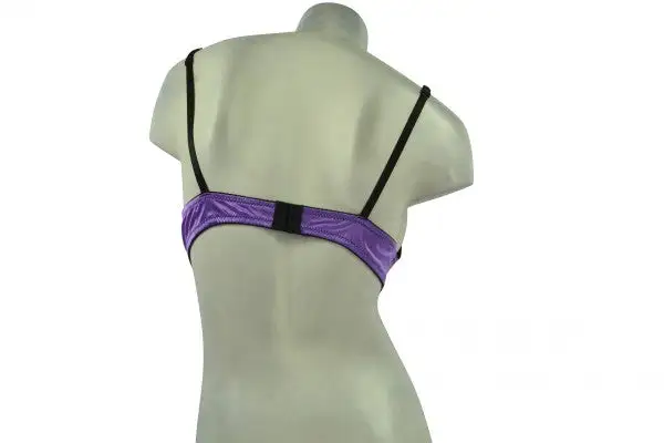 Satin Push Up Tulle Bra