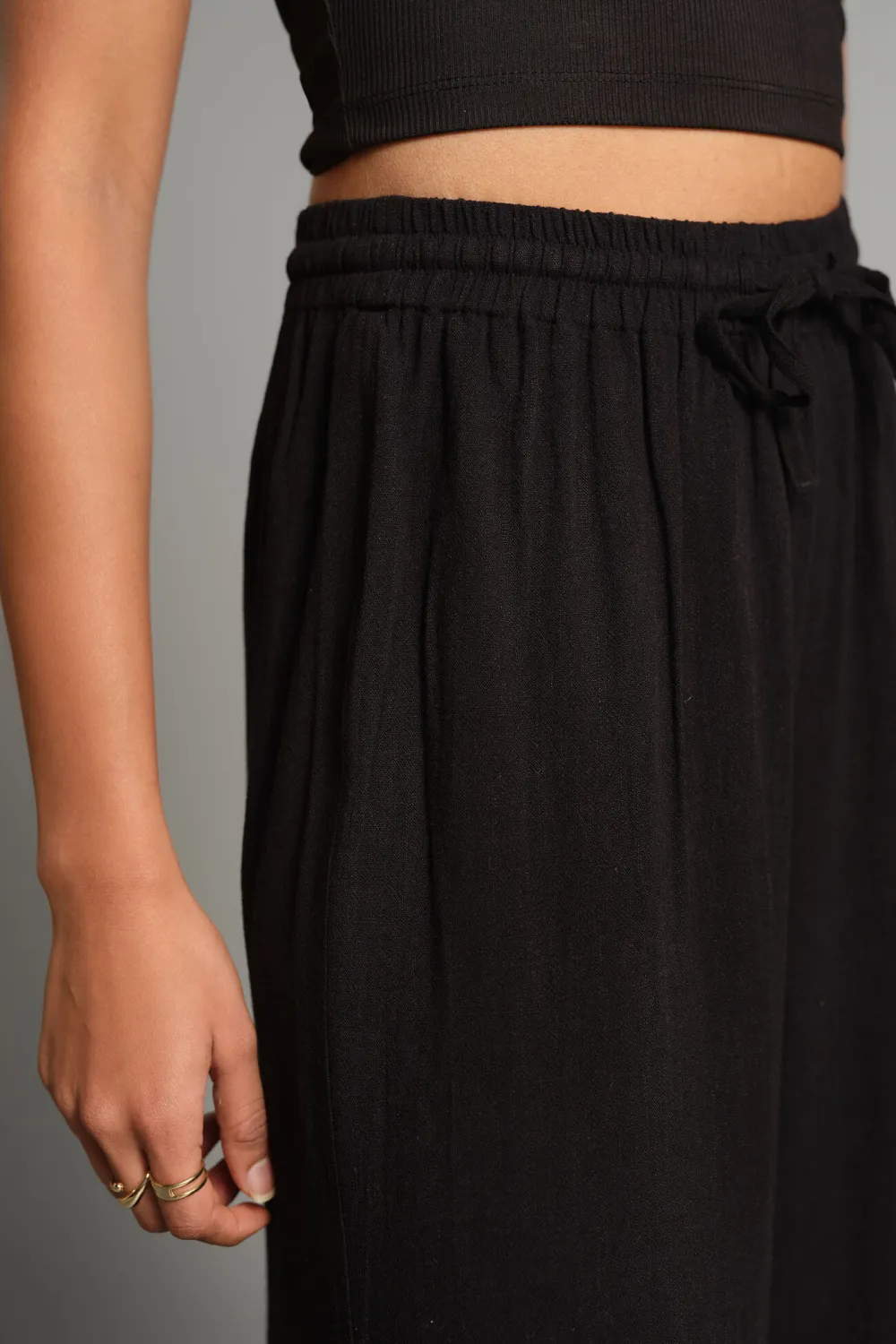 Casual Style Wide-Leg Pants