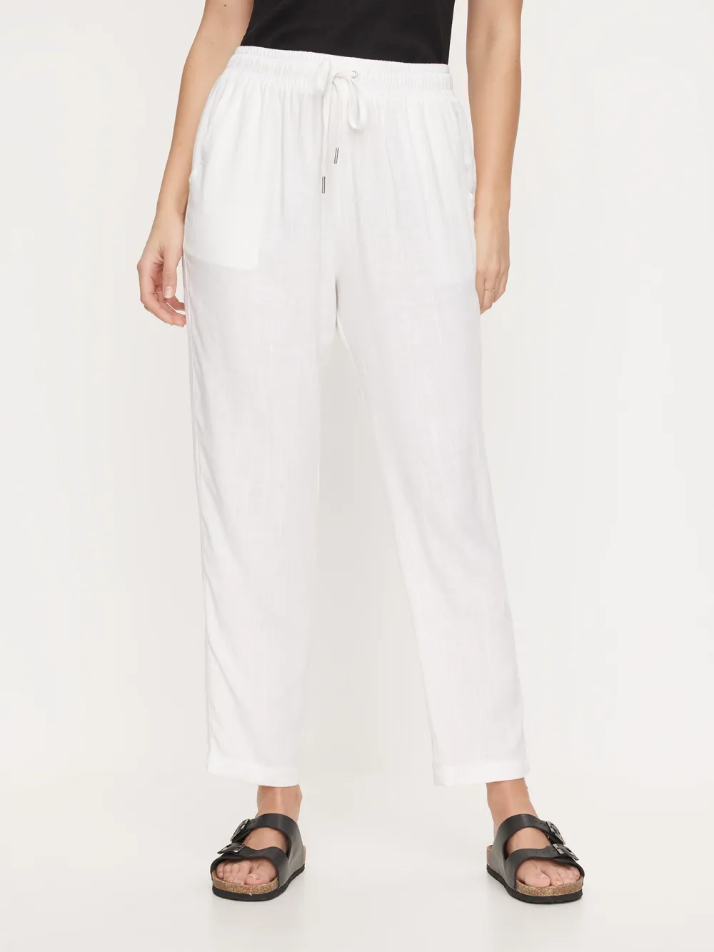 Breathable Linen Wide-Leg Pants