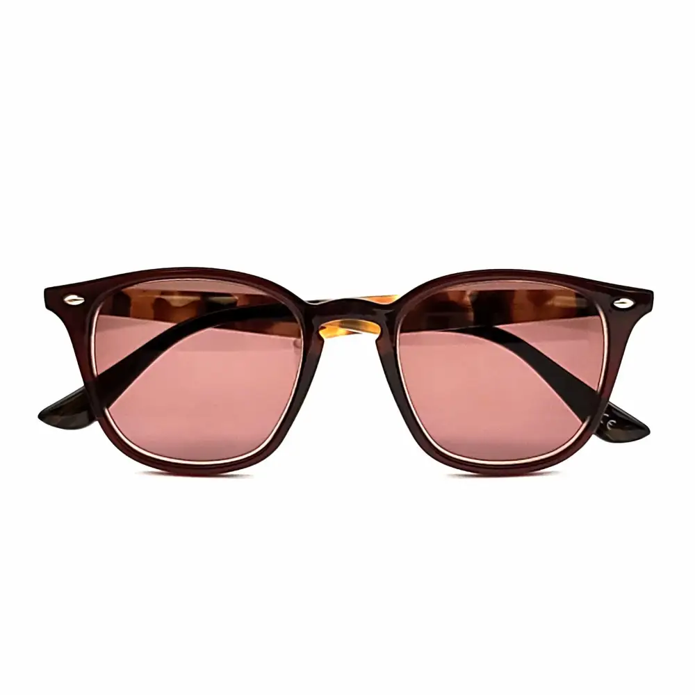 Amber Lens Round Smoke Lens Keyhole Full Magnification Reading Sunglasses