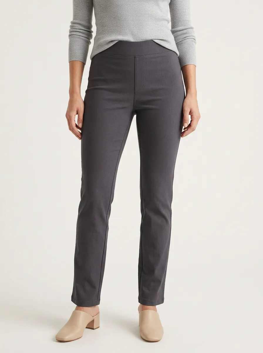 Easy-Wear High-Stretch Casual Mid-Rise Stretch Pants