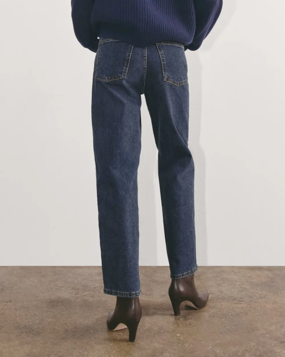 Straight-Leg High-Waisted Jeans