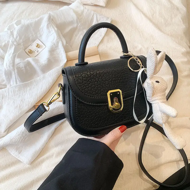 Structured Compact Textured Saddle Bag