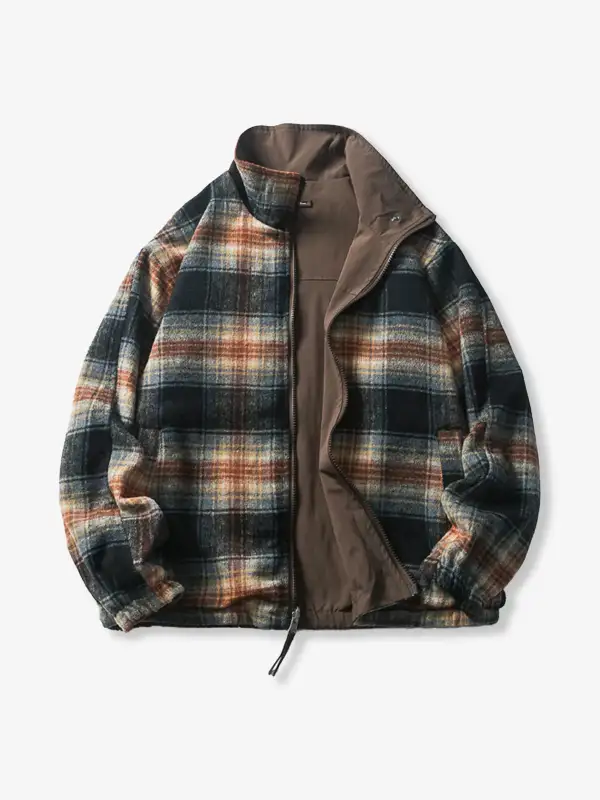 Men's Stand Collar Harrington Jacket