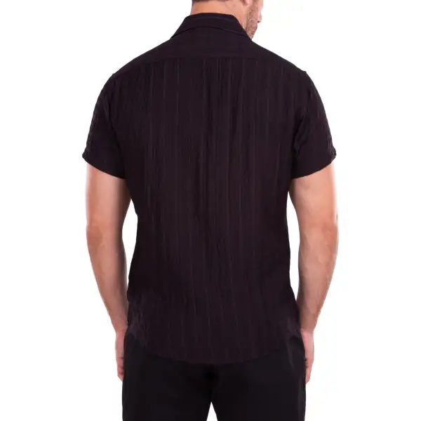 Leaf Short Sleeve Dress Shirt