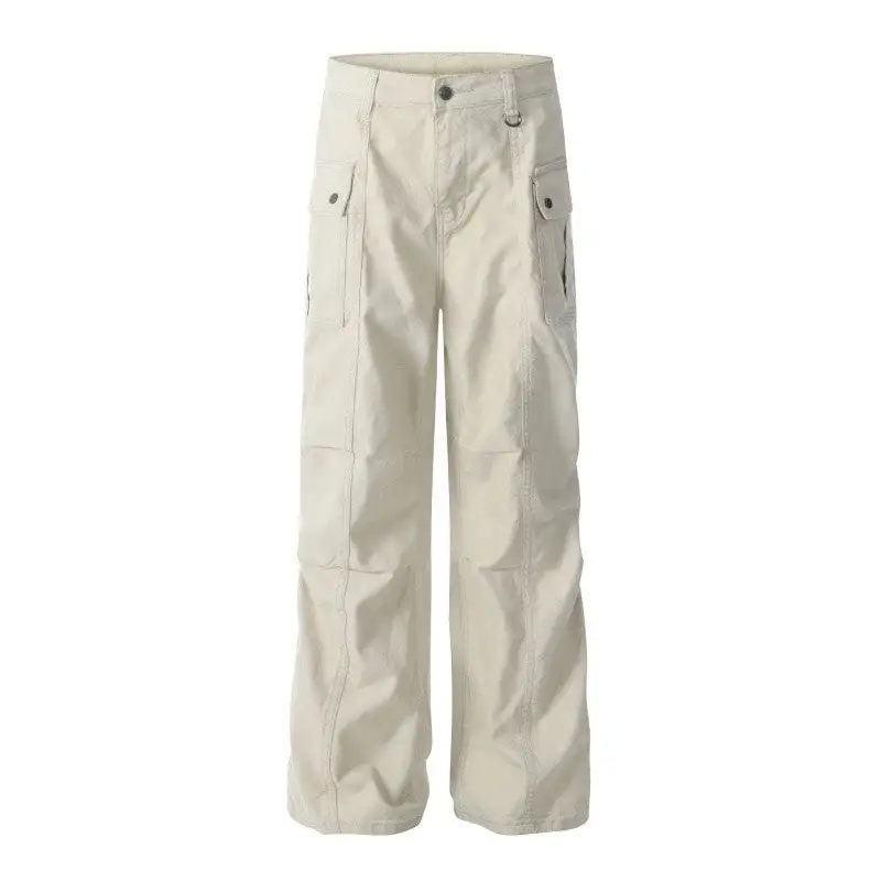 Women's Distressed Washed Cargo Pants