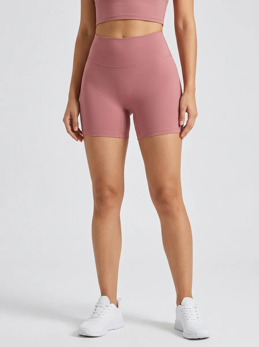 Women's Mid-Thigh High-Rise Athletic Shorts