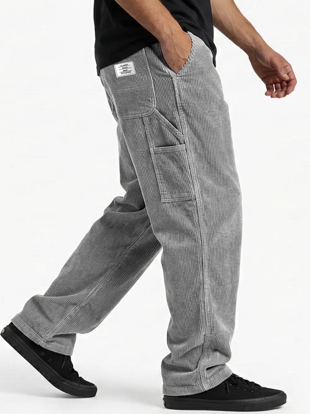 Corduroy Seamed Detail Pants
