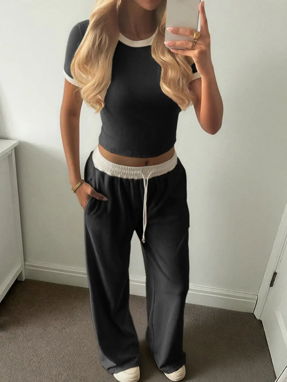 Sports Tee Pants Set