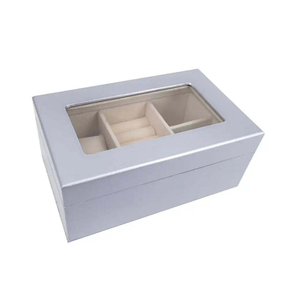 Drawer Glass Top Jewelry Box