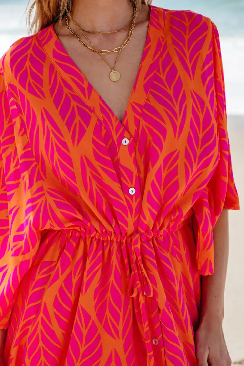 Soft Maxi Drawstring Dress