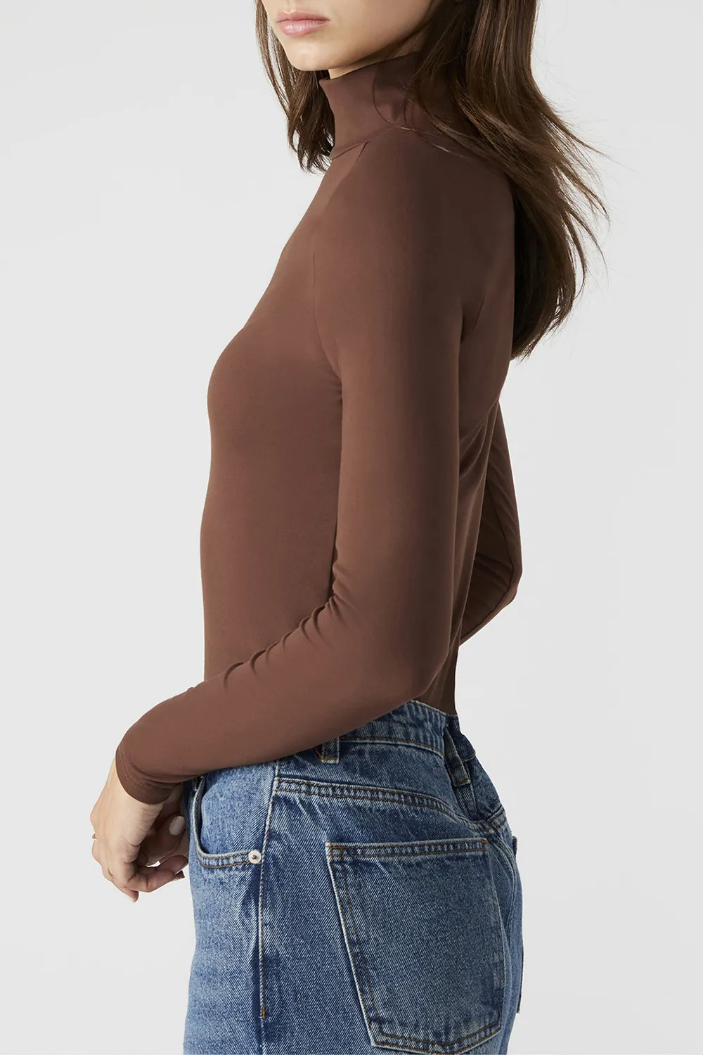 HIGH NECK BODYSUIT BLACK
