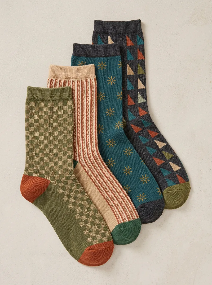 Women's Four Pair Casual Socks