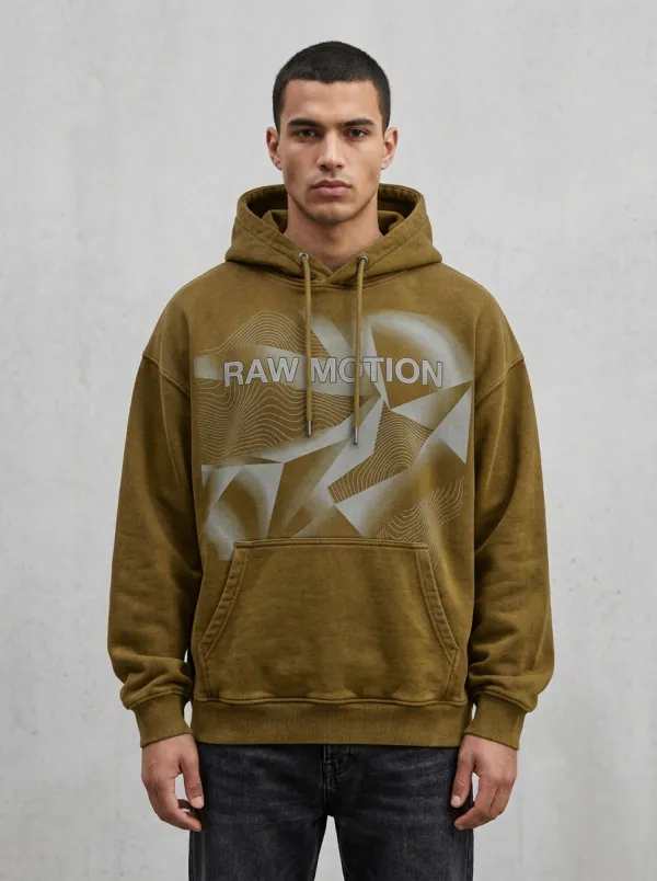 Urban Geometric Men's Graphic Hoodie