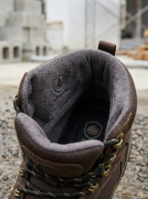 Worksite Leather-Look Workwear Men's Waterproof Work Boots