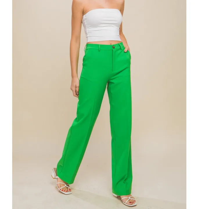 Love Tree High Waist Straight Pants