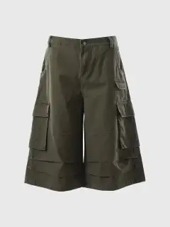 Casual Wide-Leg Shorts