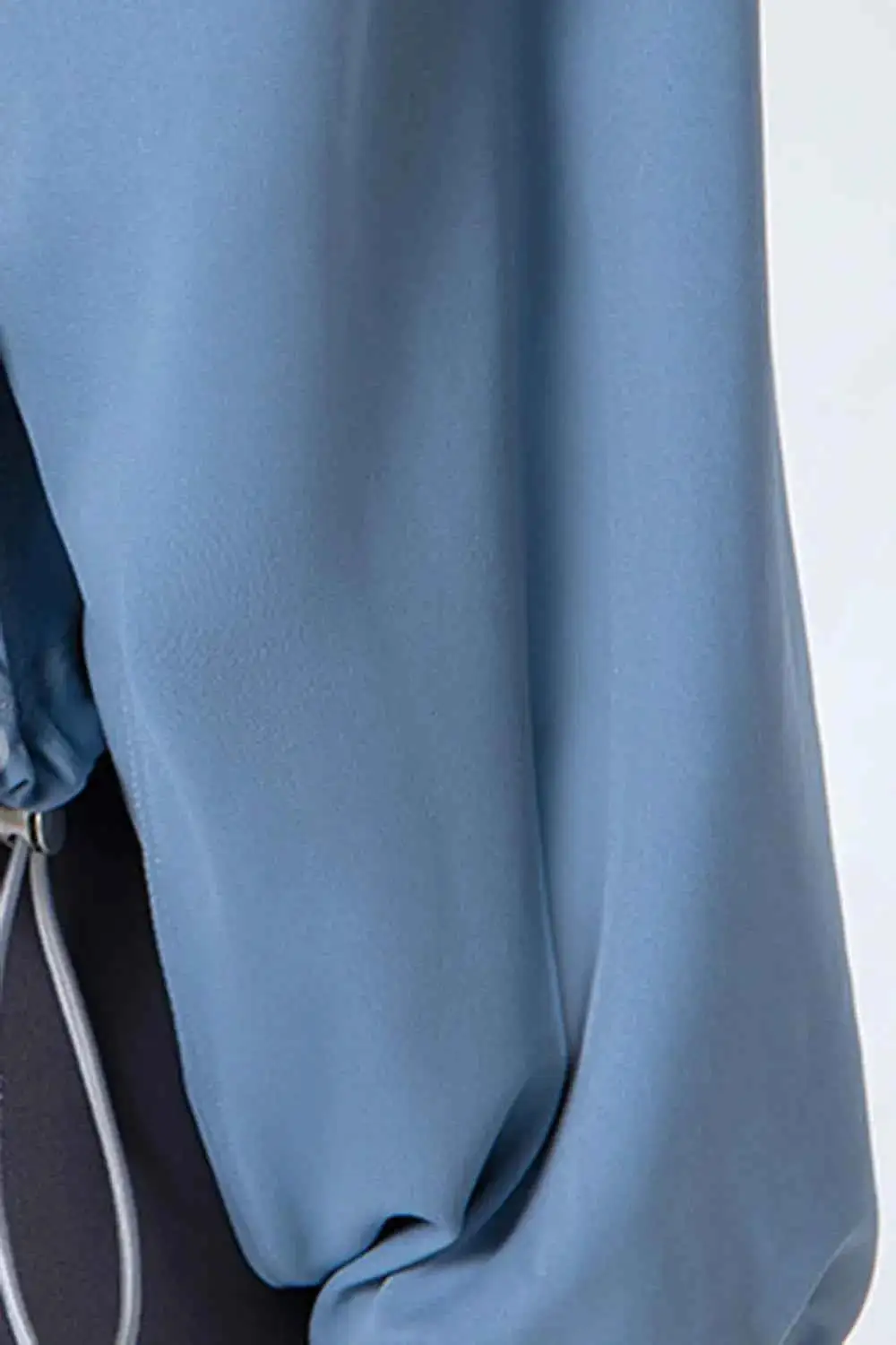 Drawstring Zip-Up Dropped Shoulder Active Outerwear