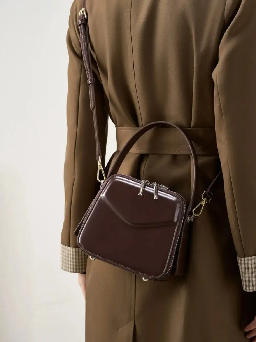 Fashion-Forward Genuine Leather Satchel Soft