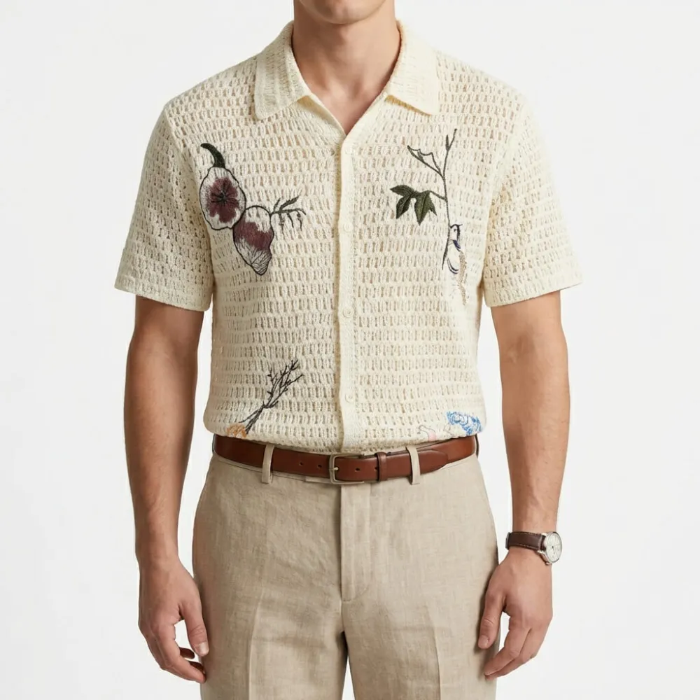 Easygoing Embroidered Polo Shirt