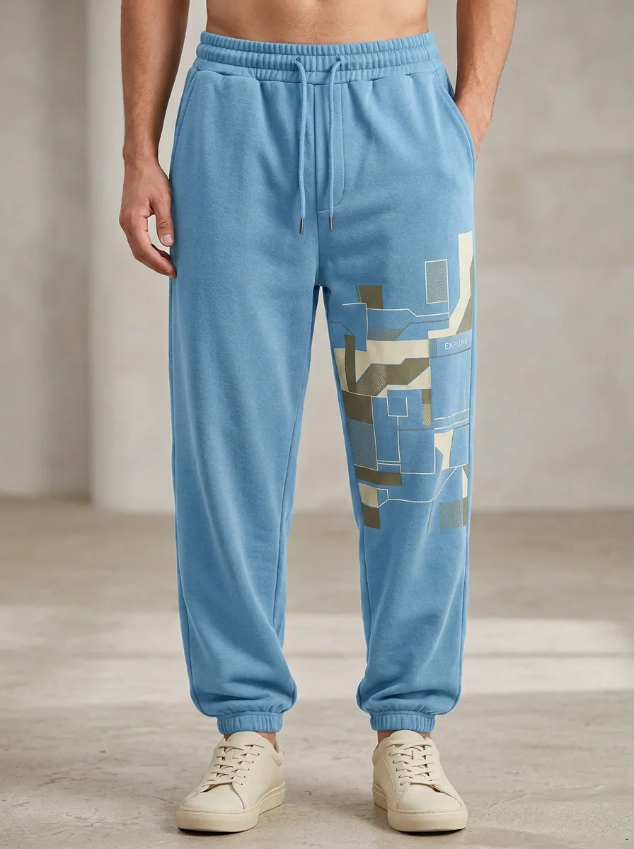 Unisex Explorer Geometry Graphic Joggers