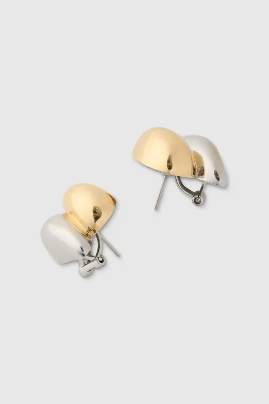 Gold Polished Earrings