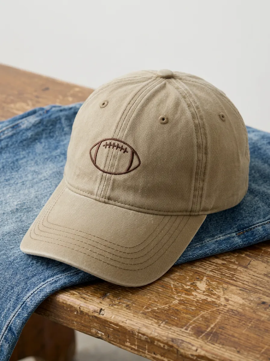 Unisex Game Day Football Fan American Football Embroidered Baseball Cap