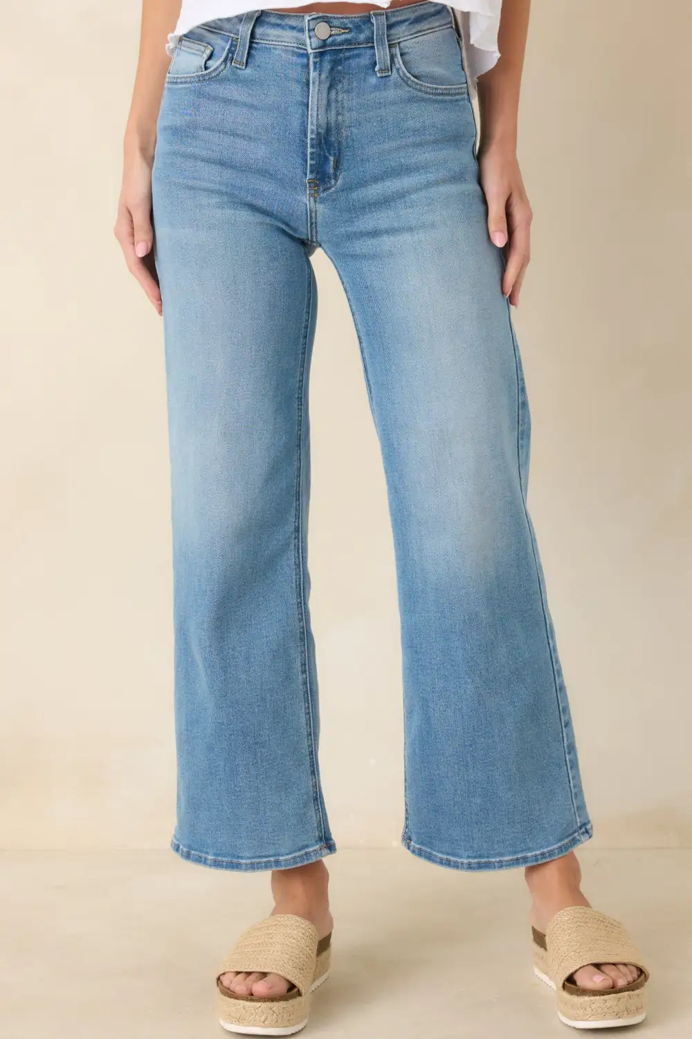 Light Wash Wide Leg Jeans