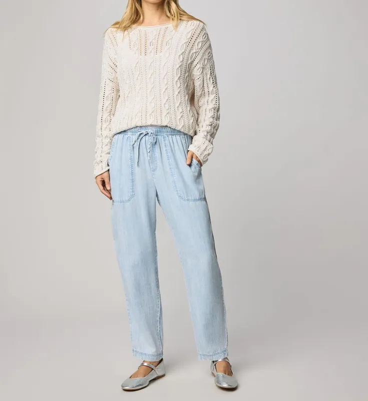 Angie Indigo Straight Pants