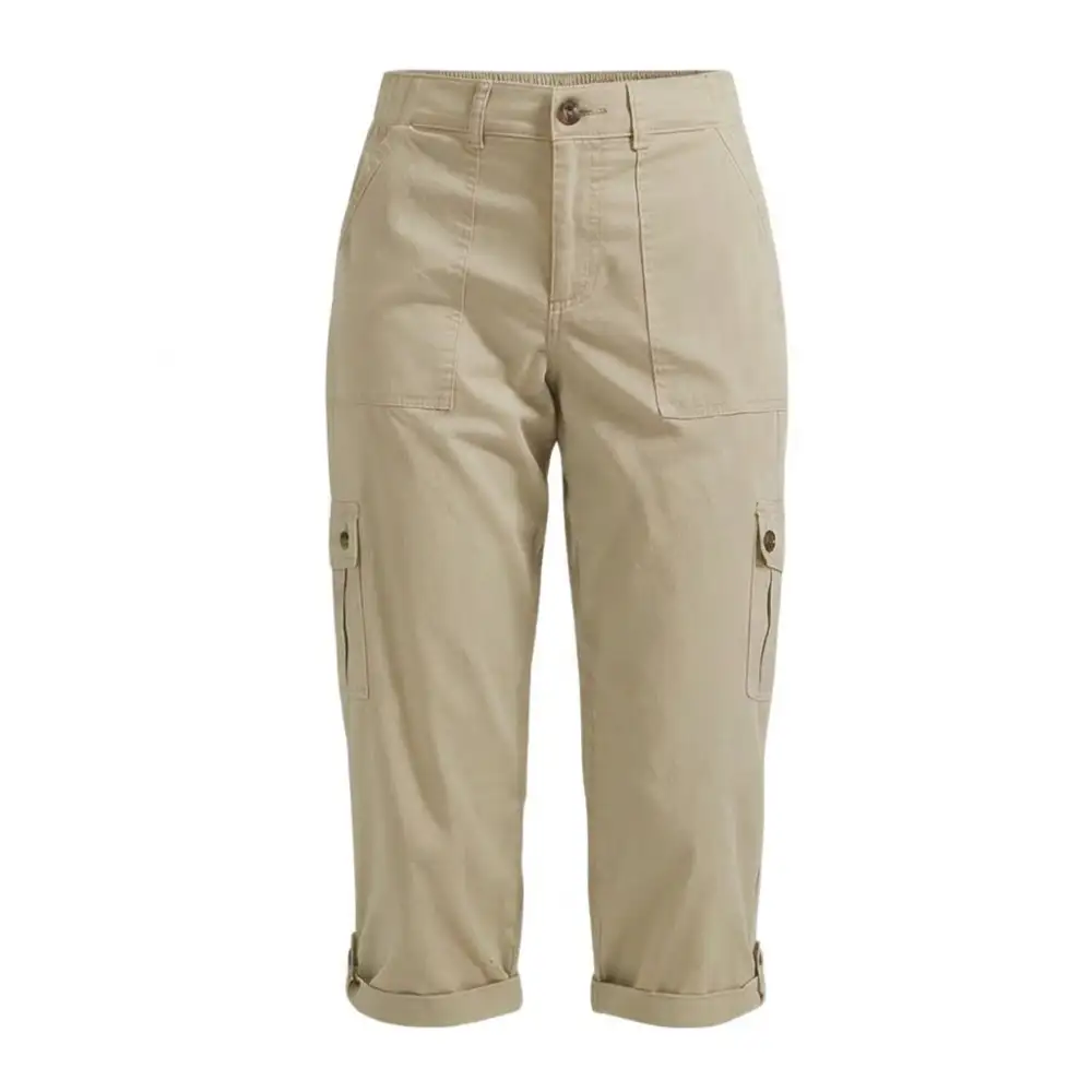 Comfortable Stretch Capri with Pockets Pants
