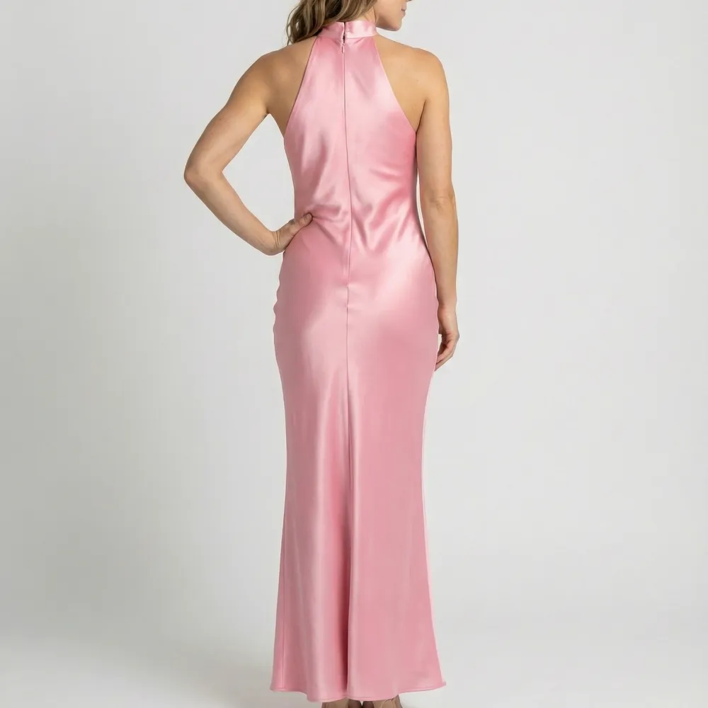 Women's Satin Bridal Maxi Dress