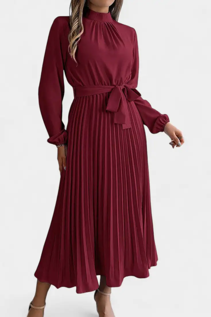 Pleated Casual Dress