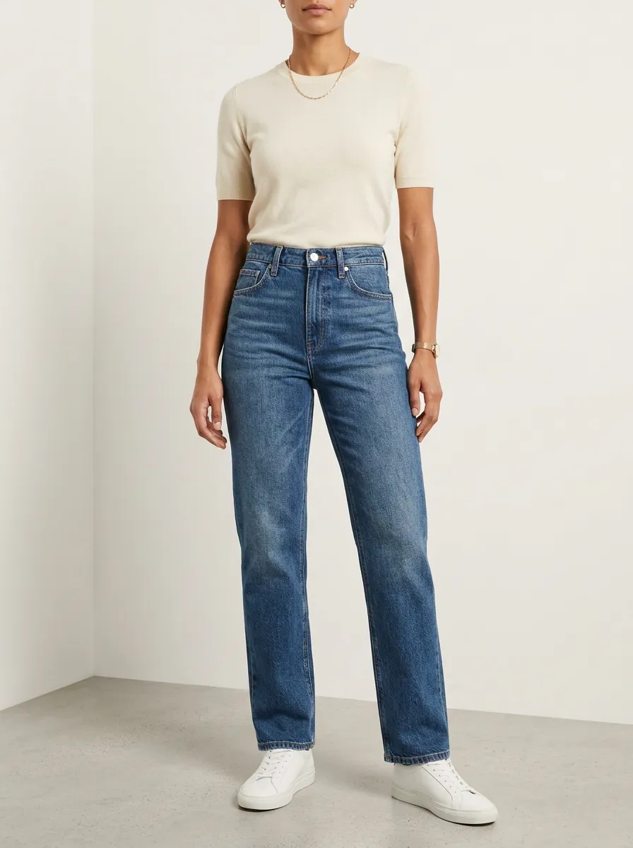 Casual Essential Women's Straight-Leg Jeans