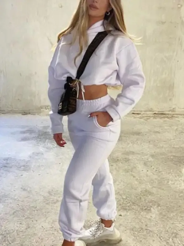 Long-sleeved Two-piece Athleisure Suit