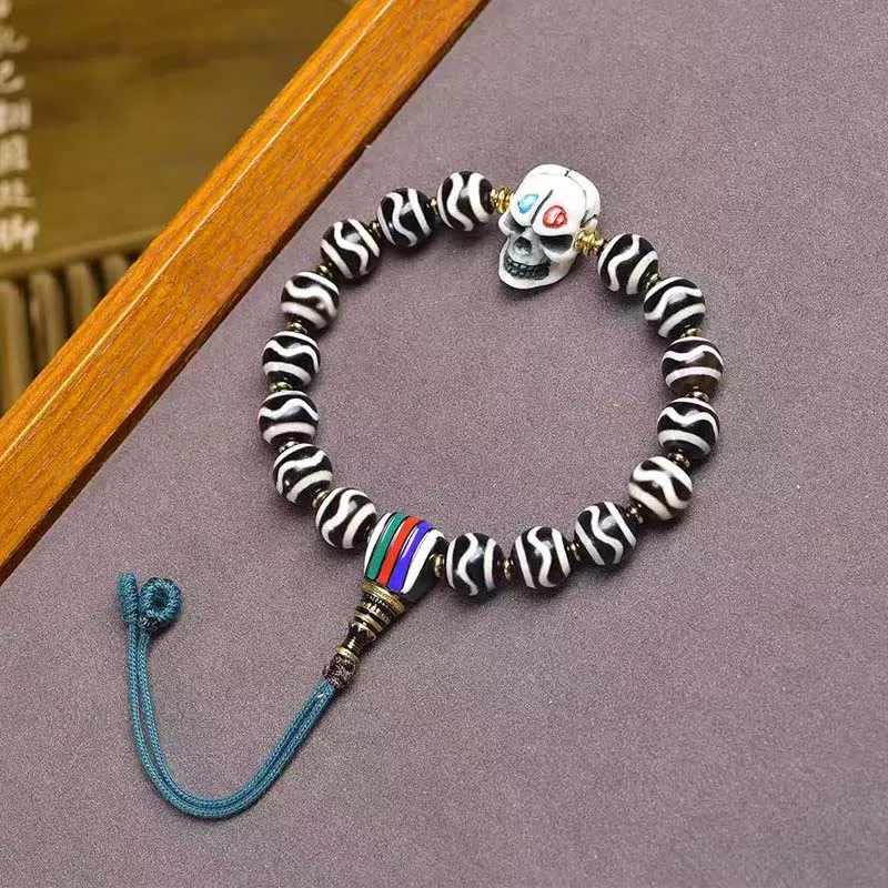Dzi Bead Lord Corpse Forest Bracelet