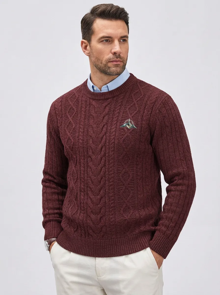 Men's Charcoal Grey Trail Knit Sweater