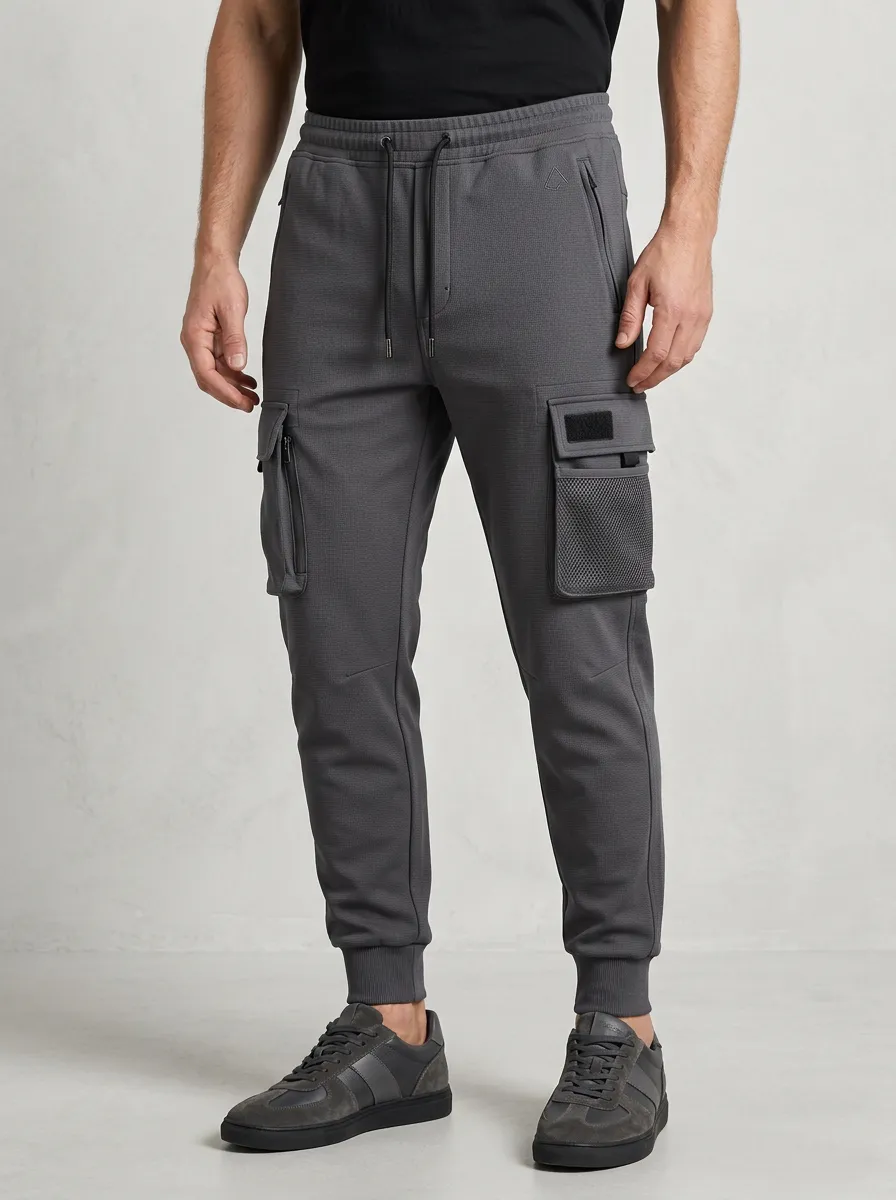 Refined Multi Pocket Collection Men's Cargo Jogger Pants
