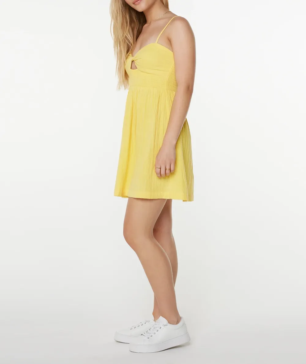Pure White Minimalist Women's Dress